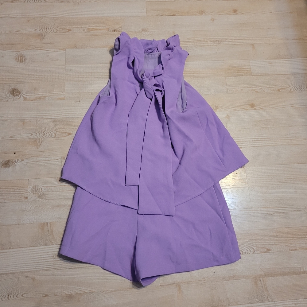 DO+BE Lavender Ruffled Romper - Picture 3 of 5